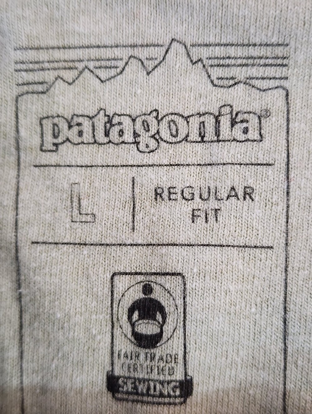 Patagonia Built to Endure Bear Graphic Crewneck Sweatshirt | Sage Green Pullover - Picture 4 of 7